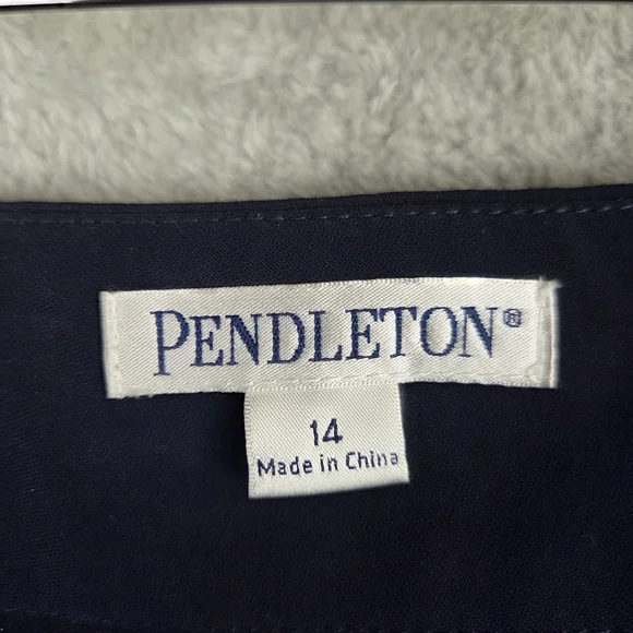 Pendleton Blue Midi Pencil Skirt for Work - Picture 6 of 8